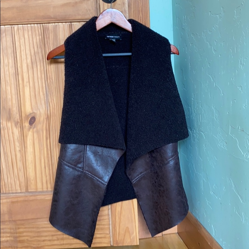 Fifteen Twenty faux shearling Vest